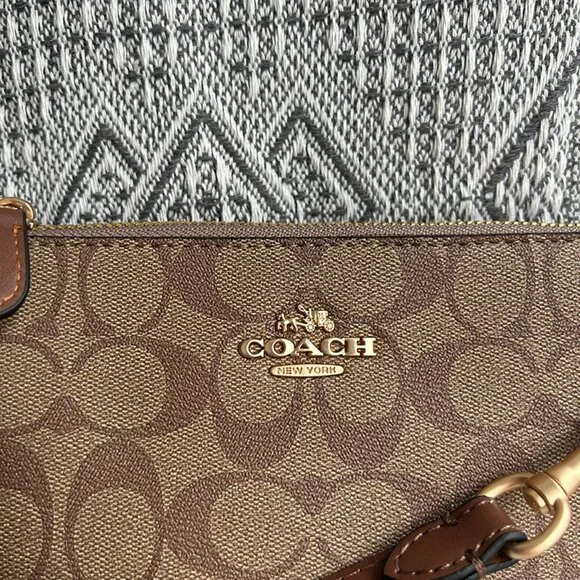 Coach Signature Canvas Mini Shoulder Bag - Picture 4 of 8